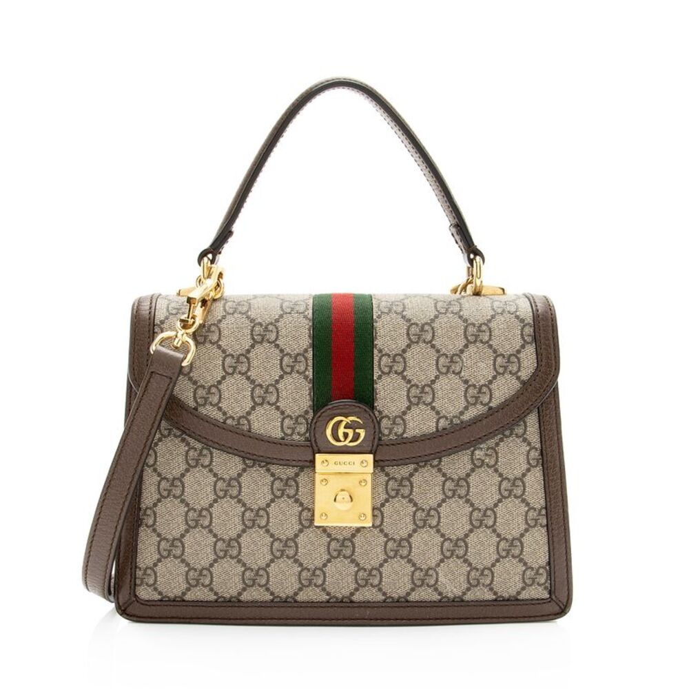 Gucci GG Supreme Ophidia Padlock Medium Top Handle